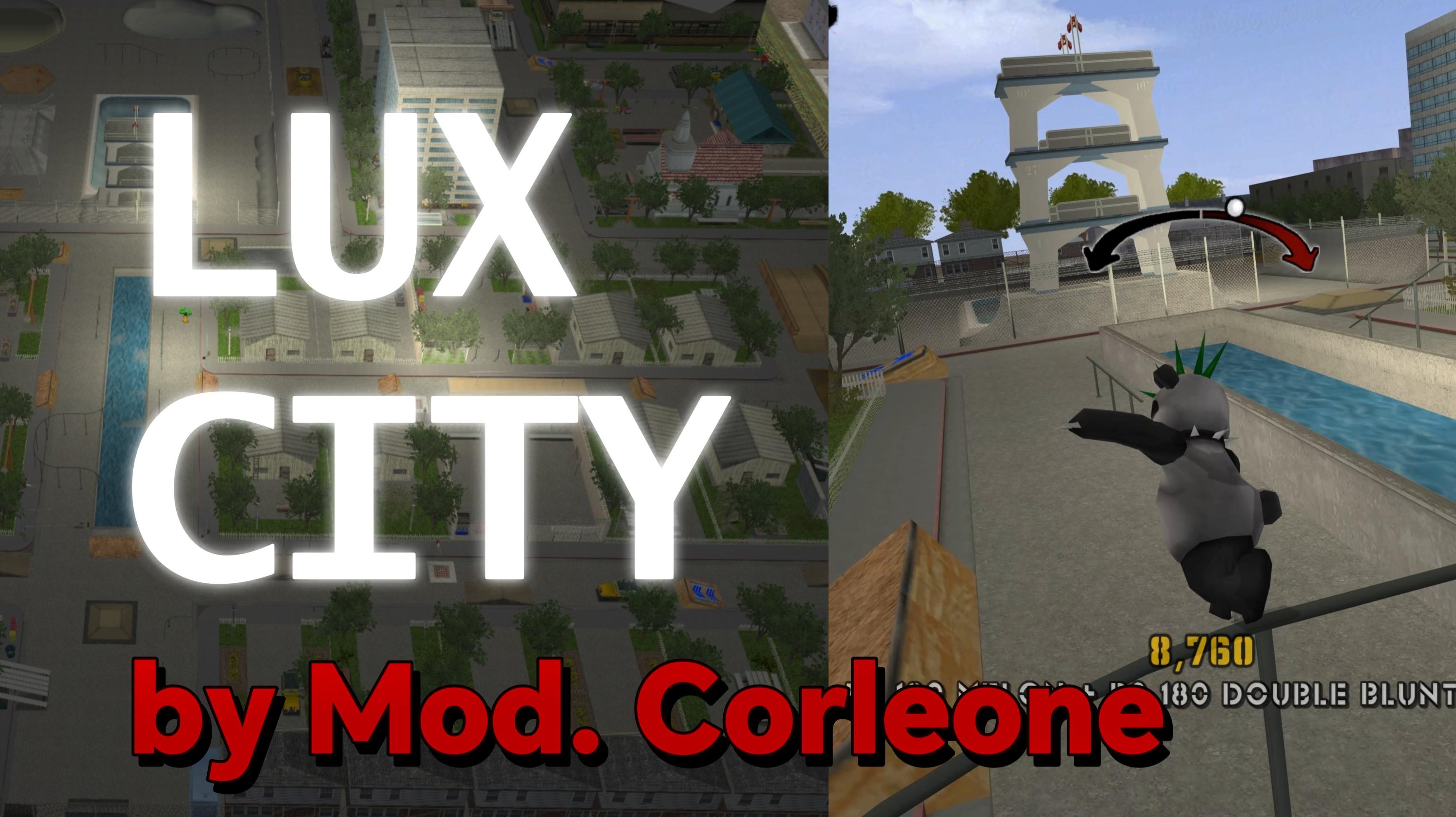 Lux City, a very large create-a-park map made for the reTHAWED community by Mod. Corleone free download - Lux Leonum Arts official website LionDanny.com